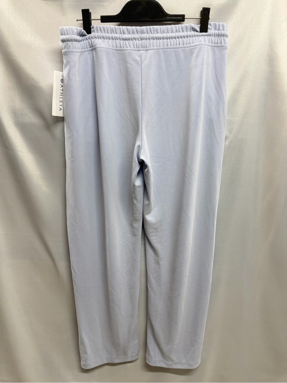 Athleta Seasoft Straight Pants Blue Soft Cozy Midrise Drawstring Large - Picture 4 of 9